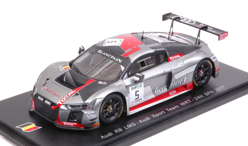 AUDI R8 N.5 11th 24H SPA 2017 FASSLER-LOTTERER-VANTHORR 1:43 - Spark Model - SB147