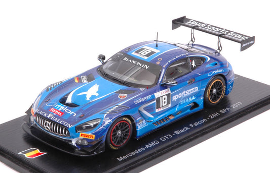 MERCEDES GT3 N.18 NC 24H SPA 2017 AL FAISAL-HAUPT-PIANA-V.DER ZANDE 1:43 - Spark Model - SB159