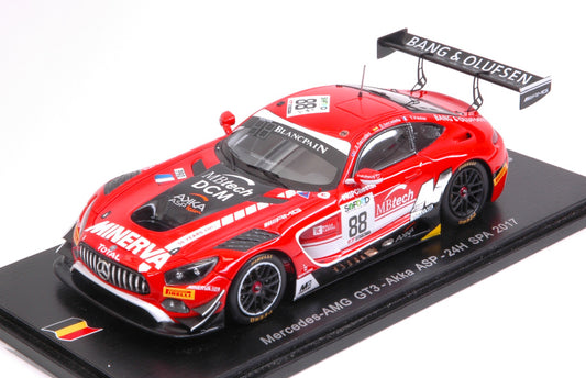 MERCEDES GT3 N.88 NC 24H SPA 2017 SERRALLES-JUNCADELLA-VAUTIER 1:43 - Spark Model - SB160