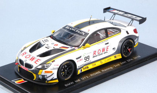 BMW M6 GT3 N.99 2nd 24 H SPA 2018 A.SIMS-J.KINGMANN-N.CATSBURG 1:43 - Spark Model - SB202