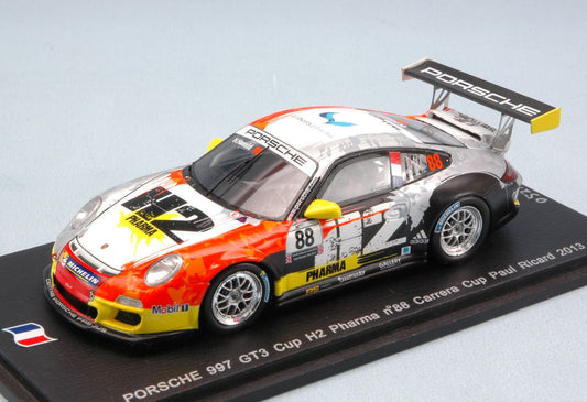 PORSCHE 997 GT3 N.88 CARRERA CUP PAUL RICARD 2013 H.HASSID 1:43 - Spark Model - SF073