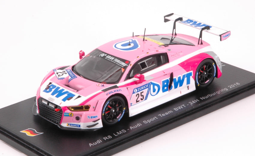 AUDI R8 N.25 24 H NURBURGRING 2018 MUCKE-JONS-FASSLER-KAFFER 1:43 - Spark Model - SG410