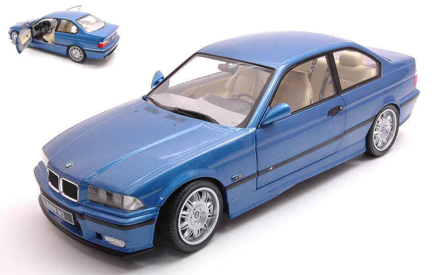 BMW E36 COUPE' M3 1990 BLEU ESTORIL 1:18 - Solido - SL1803901