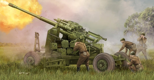 SOVIET 100 mm AIR DEFENCE GUN KS-19M2 KIT 1:35 - Trumpeter - TP2349