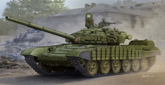 CARRO RUSSIAN T-72B/B1 MBT W/KONTAKT-1 REACTIVE ARMOR KIT 1:35 - Trumpeter - TP5599
