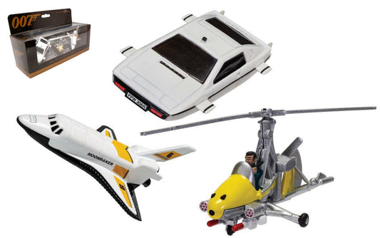 JAMES BOND SPACE SHUTTLE mm 90/GYROCOPTER 110 mm/ LOTUS ESPRIT mm 90 - Corgi - TY99283