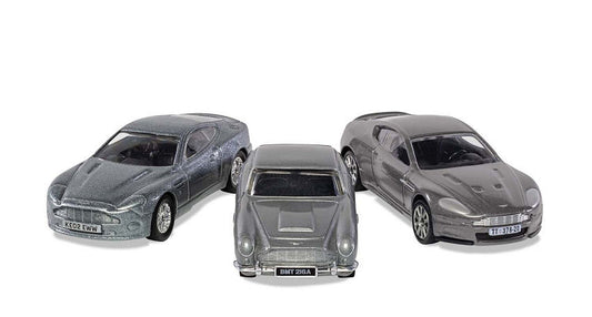 JAMES BOND ASTON MARTIN COLLECT.V12 VANQUISH 85 mm-DB5 85 mm-DBS 85 mm - Corgi - TY99284