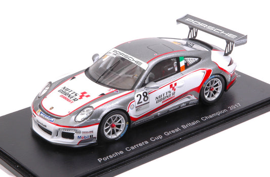 PORSCHE 911 GT3 N.28 CUP GREAT BRITAIN 2017 CHAMPION C.EASTWOOD 1:43 - Spark Model - UK003