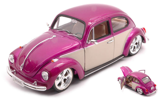 VW BEETLE TUNING PURPLE/CREAM 1:24 - Welly - WE0334
