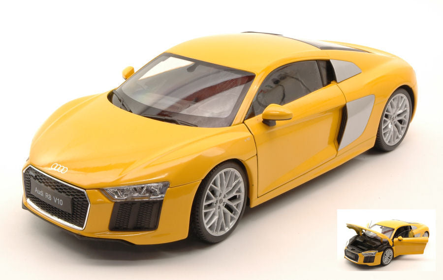 AUDI R8 V10 2016 YELLOW 1:18 - Welly - WE18052Y