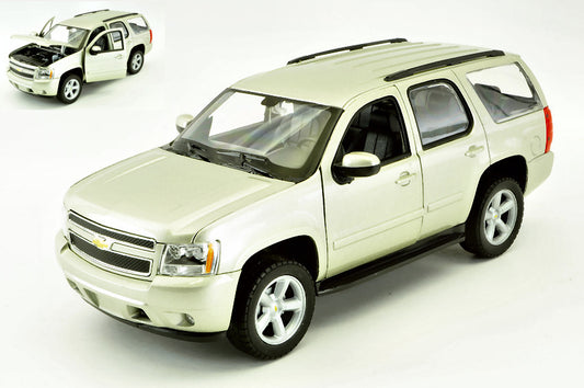 CHEVROLET TAHOE 2008 SILVER 1:24-27 - Welly - WE22509GD