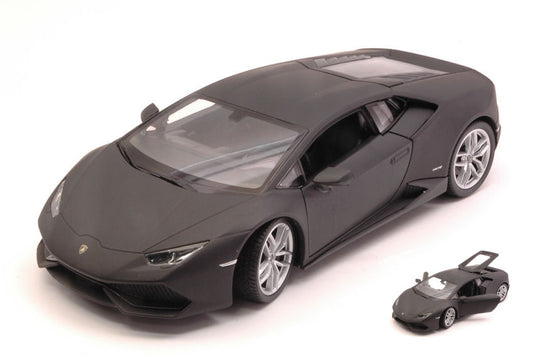 LAMBORGHINI HURACAN LP 610-4 MATT BLACK 1:24 - Welly - WE24056MBK
