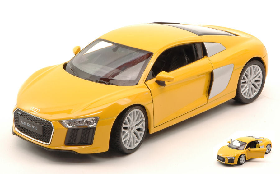 AUDI R8 V10 2016 YELLOW 1:24 - Welly - WE24065Y