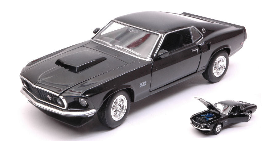 FORD MUSTANG BOSS 429 1969 BLACK 1:24-27 - Welly - WE24067BK