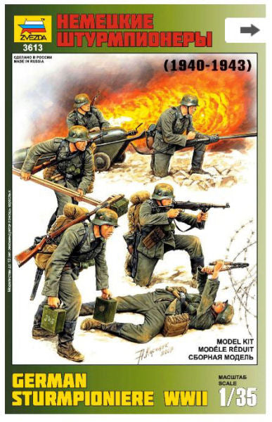 GERMAN STURMPIONIERE WWII KIT 1:35 - Zvezda - Z3613