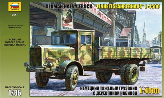 GER.HEAVY TRUCK L-4500S EINHEITSKABINE KIT 1:35 - Zvezda - Z3647