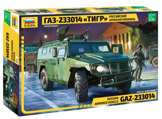 RUSSIAN ARMORED VEHICLE GAZ TIGER KIT 1:35 - Zvezda - Z3668