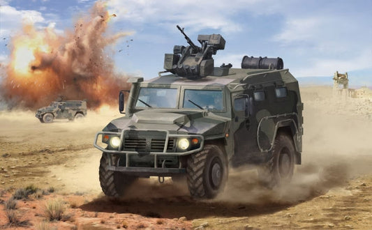 GAZ TIGER WITH ARBALET KIT 1:35 - Zvezda - Z3683