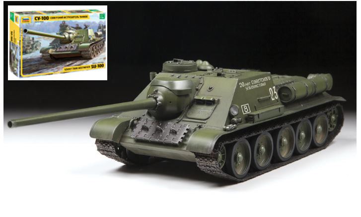 SOVIET SU-100 TANK DESTROYER KIT 1:35 - Zvezda - Z3688
