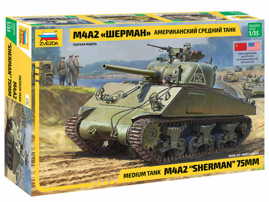 M4 A2 SHERMAN KIT 1:35 - Zvezda - Z3702