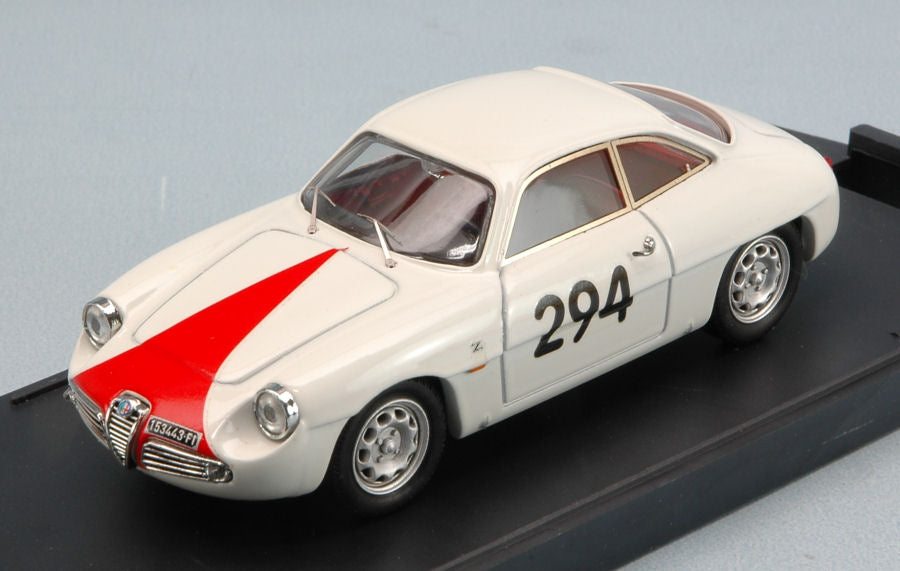 ALFA ROMEO GIULIETTA SZ N.294 FORNOVO-M.CASSIO 1962 C.D.INNOCENTI 1:43 - Bang - BG7184