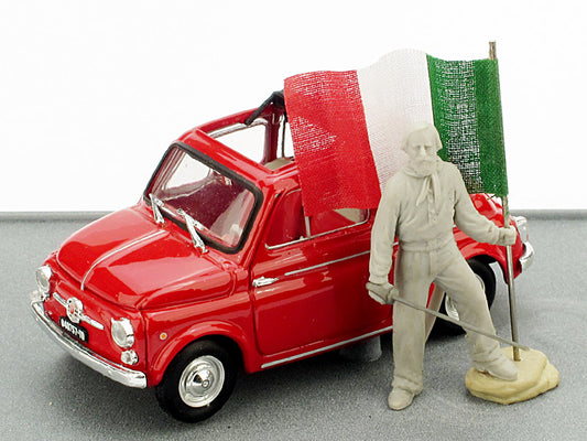 FIAT 500 150mo UNITA' D' ITALIA GARIBALDI 1:43 - Brumm - BMAS150