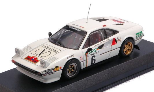 FERRARI 308 GTB N.6 6th RALLY ELBA 1985 ERCOLANI-ROGGIA 1:43 - Best Model - BT9207