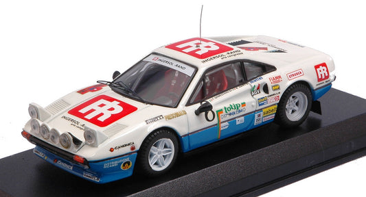 FERRARI 308 GTB N.8 6th RALLY ELBA 1984 F.ORMEZZANO-M.AMATI 1:43 - Best Model - BT9218