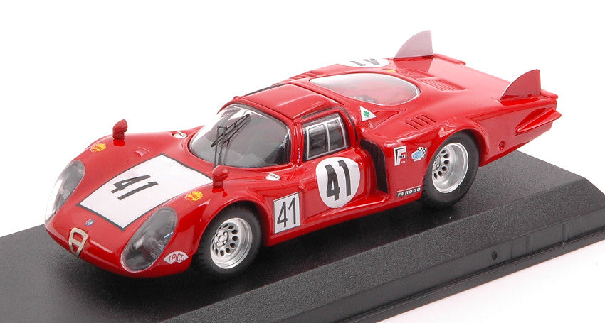 ALFA ROMEO 33.2 N.41 28th LE MANS 1968 VACCARELLA-BAGHETTI 1:43 - Best Model - BT9272