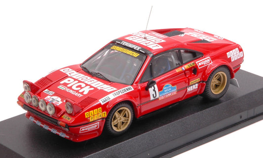 FERRARI 308 GTB N.3 TARGA FLORIO 1980 ANDRUET-BICHE 1:43 - Best Model - BT9376