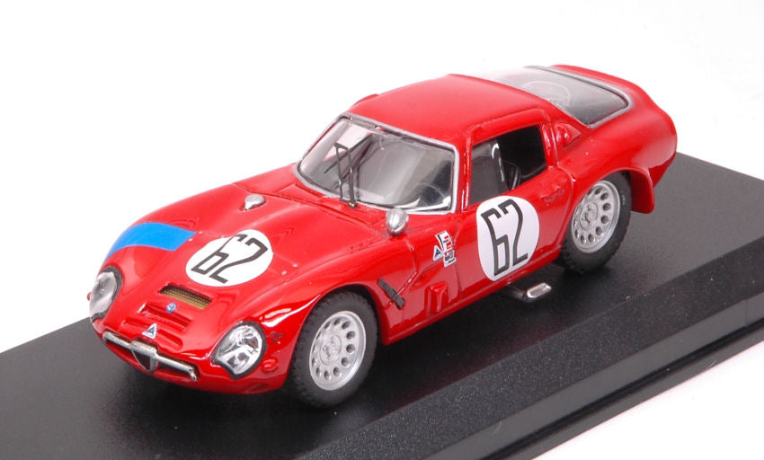 ALFA ROMEO TZ2 N.62 12 H SEBRING 1966 BIANCHI-CONSTEN 1:43 - Best Model - BT9451