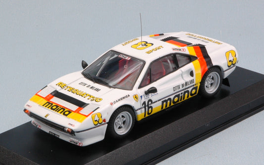 FERRARI 308 GTB N.16 2nd RALLY DEI LAGHI 1984 1:43 - Best Model - BT9457