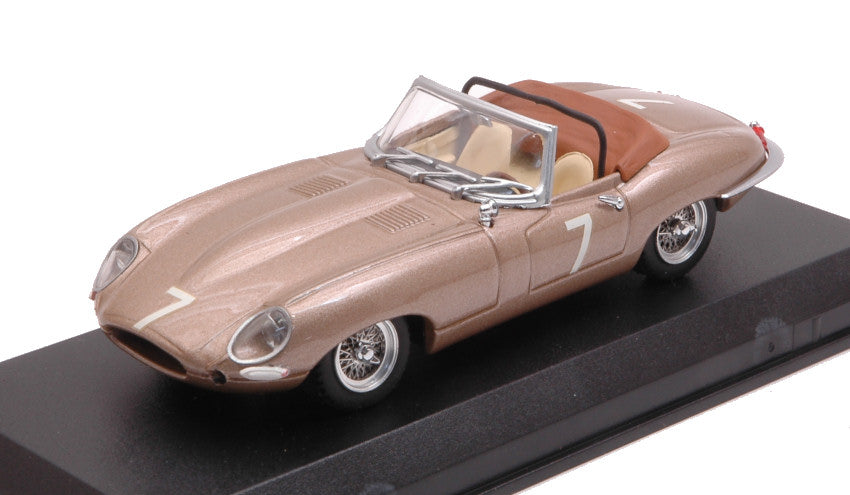 JAGUAR E SPIDER N.7 RACES DEL MAR USA 1961 W.BARNITZ 1:43 - Best Model - BT9459