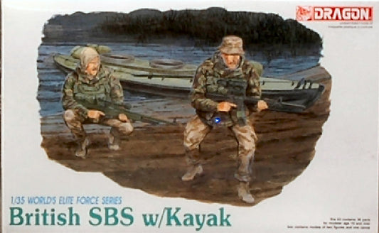 BRITISH SBS W/KAYAK KIT 1:35 - Dragon - D3023