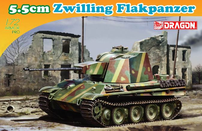 5,5 CM ZWILLING FLAKPANZER KIT 1:72 - Dragon - D7488