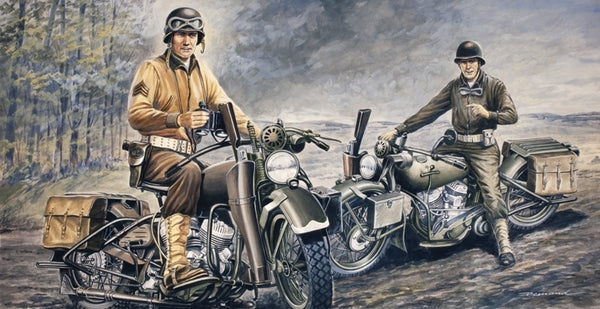 U.S.MOTORCYCLES WWII KIT 1:35 - Italeri - IT0322