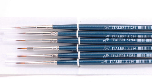 PENNELLO SINTETICO TONDO 00 Pz.6 - Italeri - IT51284