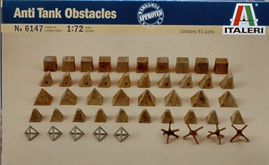 OSTACOLI ANTICARRO KIT 1:72 - Italeri - IT6147