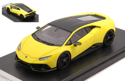 LAMBORGHINI HURACAN EVO FLUO CAPSULE CLARUS YELLOW 1:43 - Looksmart - LS498FCC