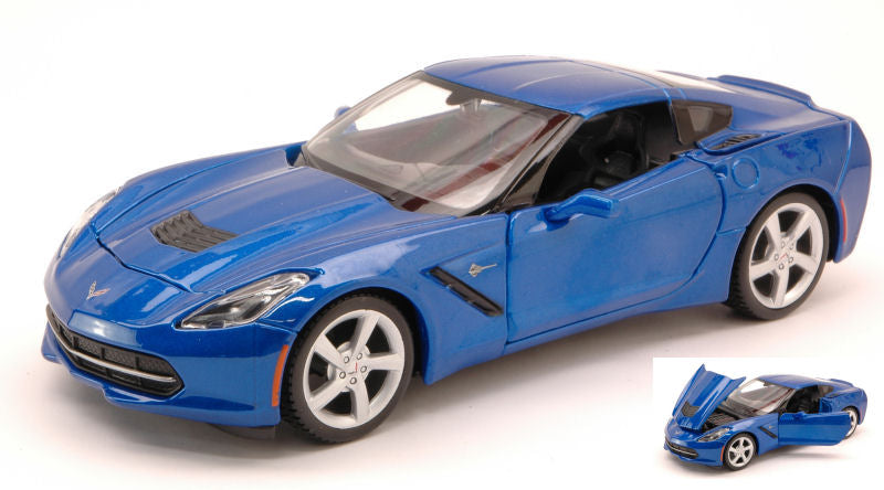 CORVETTE STINGRAY 2014 BLUE 1:24 - Maisto - MI31505