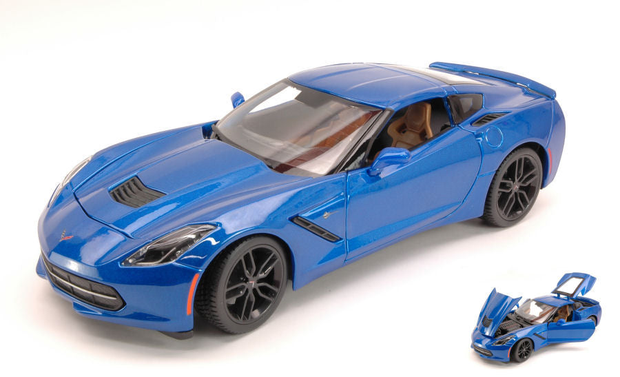 CORVETTE STINGRAY Z51 2014 BLUE 1:18 - Maisto - MI31677BL