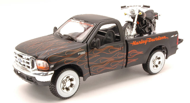 FORD F-350 SUPER DUTY PICK UP HARLEY DAVIDSON 1:24 - Maisto - MI32181