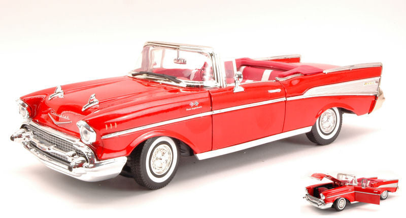 CHEVY BEL AIR 1957 RED 1:18 - MotorMax - MTM73175R