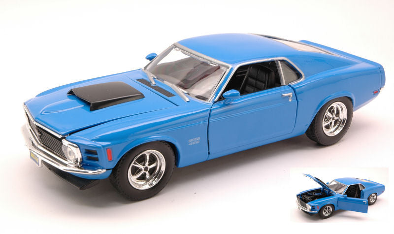 FORD MUSTANG BOSS 429 1970 BLUE 1:24 - MotorMax - MTM73303BL