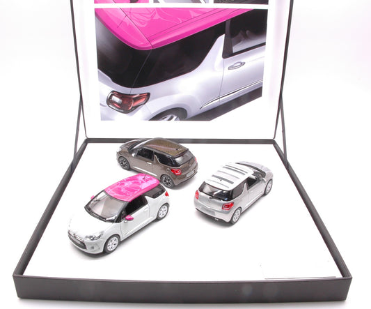 COFFRET 3 CITROEN DS3 2012 ED.LIMIT.PCS 700 1:43 - Norev - NV155286