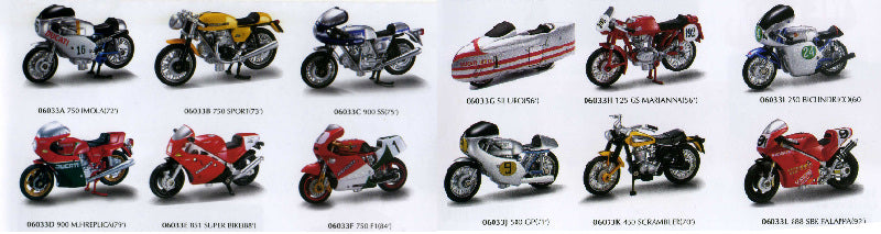 DUCATI STORICHE 12 ASSORTITE SCALA 1:32 - New Ray - NY06037