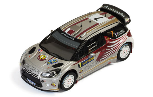 CITROEN DS3 WRC N.7 21st SWEDEN 2012 ATTIYAH-BERNACCHINI 1:43 - Ixo Model - RAM503