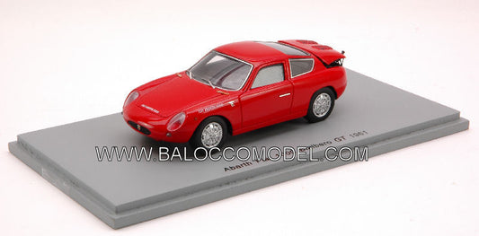 ABARTH 1000 BIALBERO GT  61 RED 1:43 - Spark Model - S1301