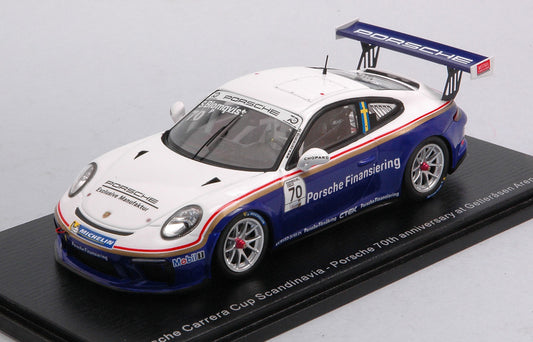 PORSCHE N.70 CARRERA CUP SCANDINAVIA 2018 STIG BLOMQVIST 1:43 - Spark Model - S4520