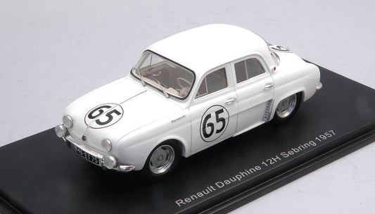 RENAULT DAUPHINE N.65 35th 12 H SEBRING 1957 THIRION-FERRIER-SPYDEL 1:43 - Spark Model - S5219